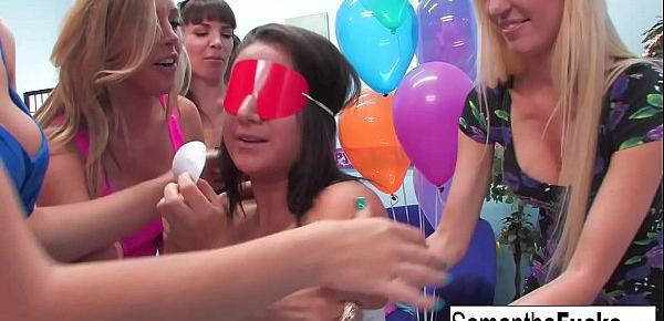  Samantha celebrates her birthday with a wild crazy orgy